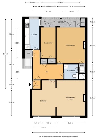 Floorplan - Amsterdamsestraatweg 465A, 3553 EC Utrecht